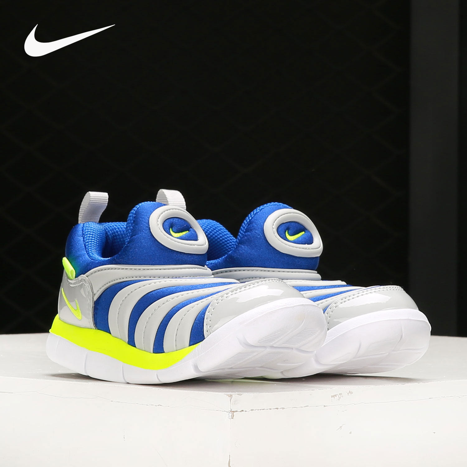 nike/耐克正品毛毛虫童鞋春季运动鞋轻便休闲跑步鞋 343938-436