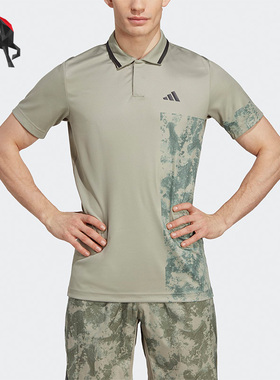 Adidas/阿迪达斯正品夏透气印花男子运动polo短袖HT7233