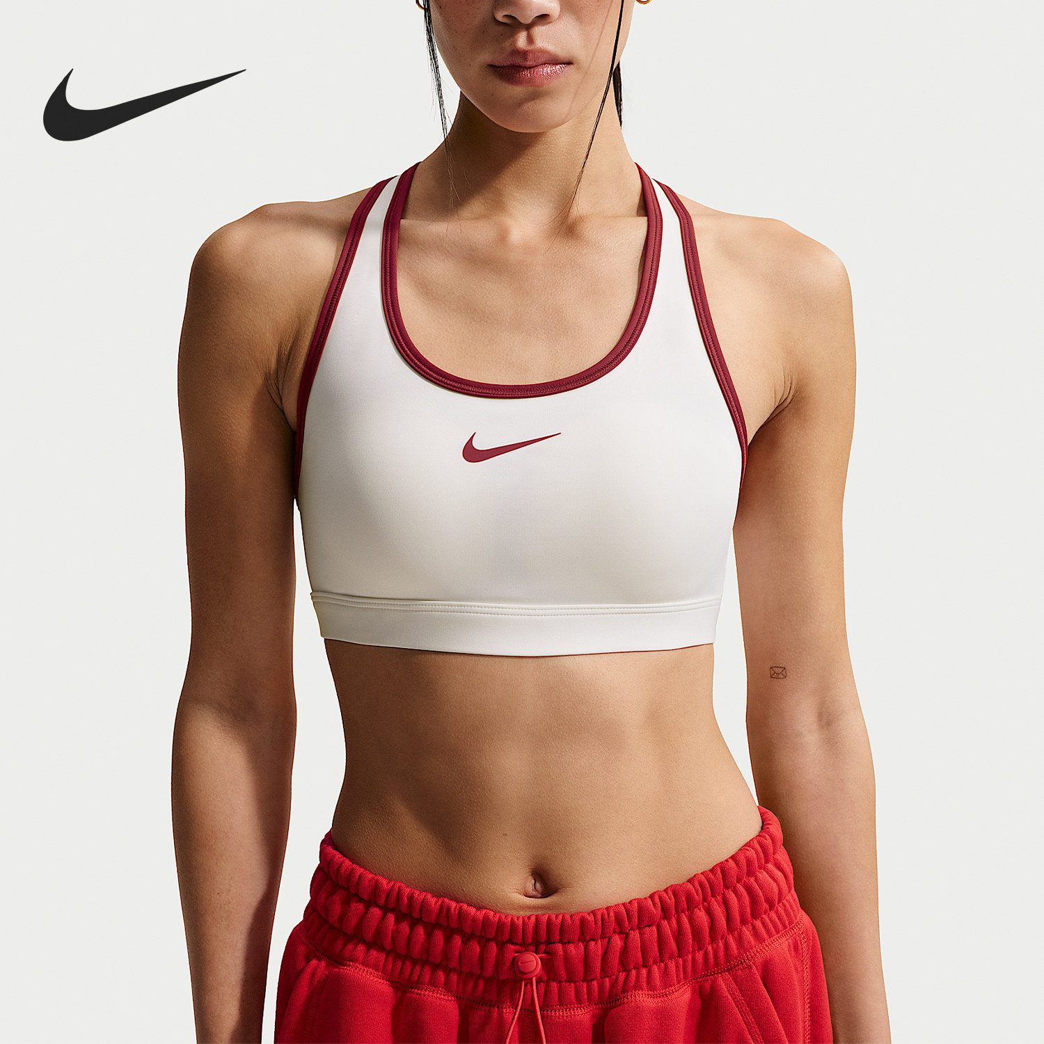 Nike/耐克官方正品舒适春季款女士圆领透气运动内衣IQ3832-133