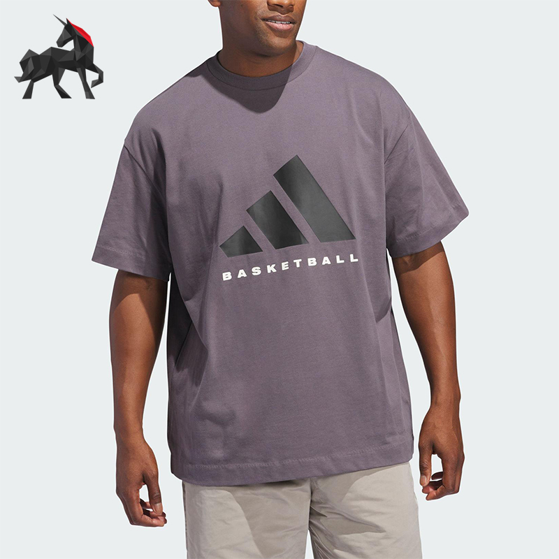 Adidas/阿迪达斯正品2025男女跑步运动健身透气短袖JC7834