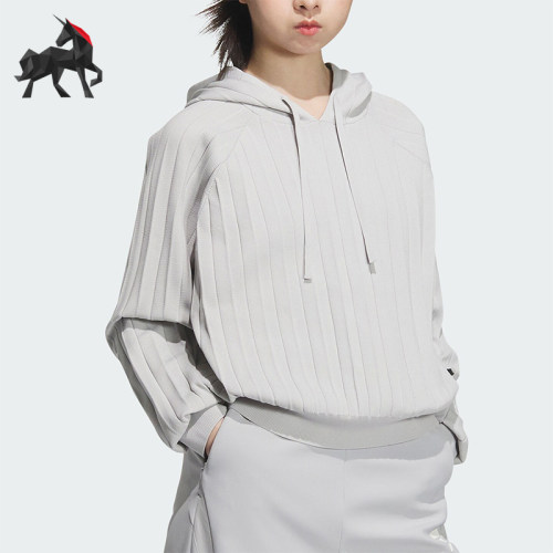 Adidas/阿迪达斯正品新款女士宽松透气连帽卫衣套头衫JM4253