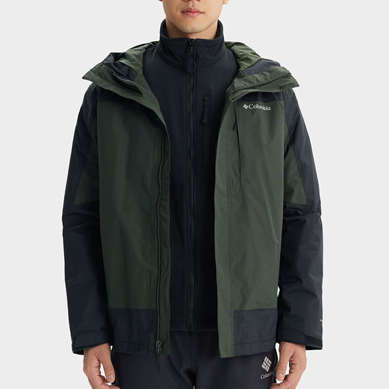 Columbia/哥伦比亚正品柔软男士防风三合一冲锋衣XE5220366