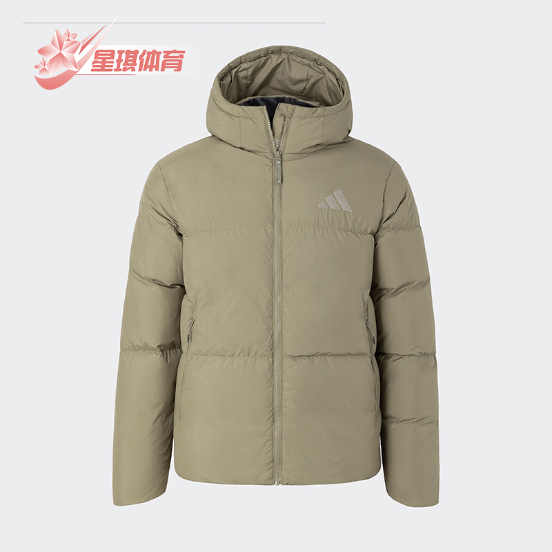 阿迪达斯男士户外保暖运动羽绒服