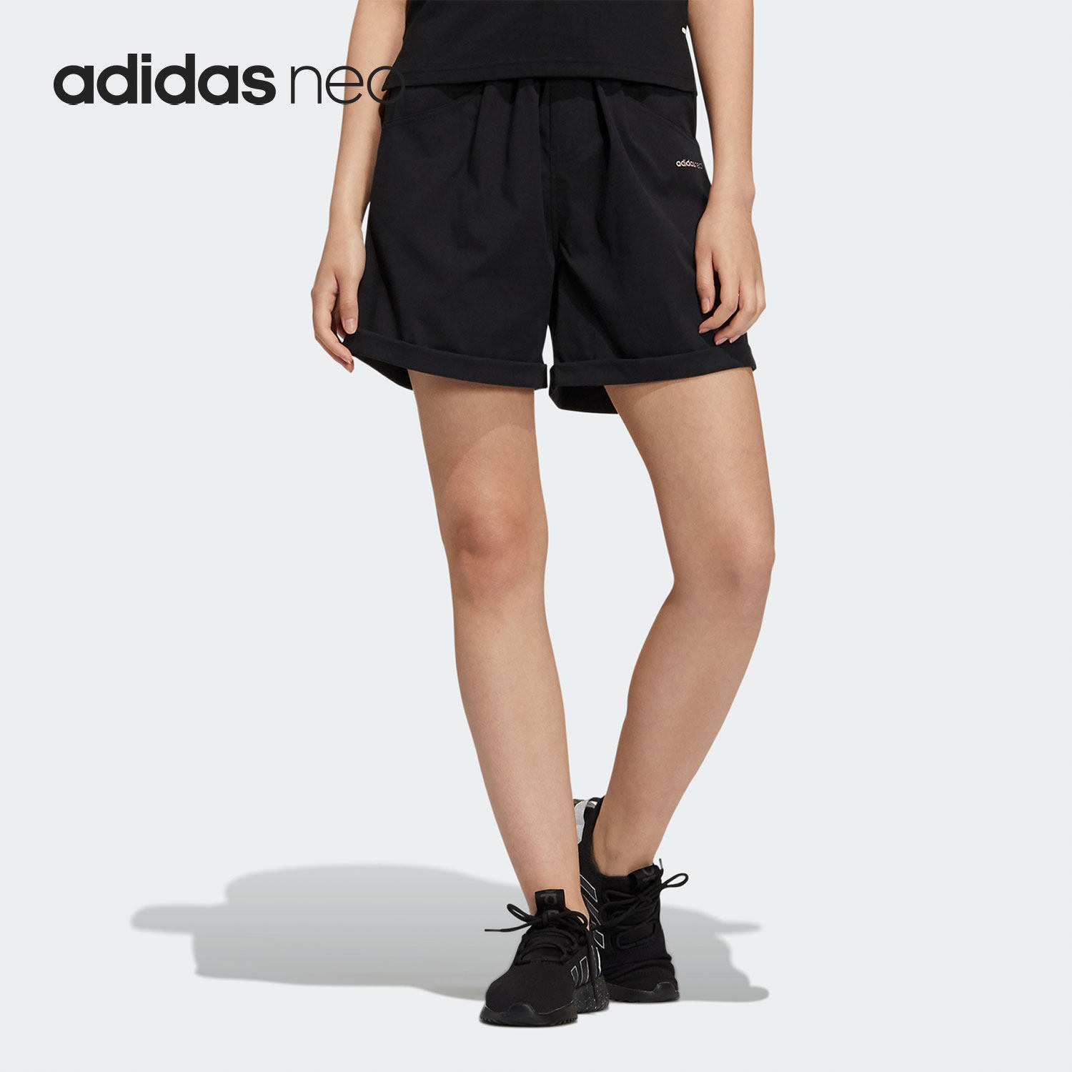 Adidas/阿迪达斯正品NEO 年夏季新款女子透气休闲短裤 HA1163,运动服/休闲服装,运动中长裤／短裤,淘宝优惠券,粉丝福利购,淘宝优惠卷