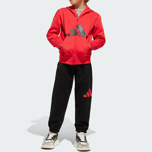 Adidas/阿迪达斯正品LK BL FL FZ TS小童休闲运动日常套装JC9730