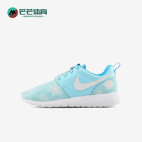 Nike/耐克正品Roshe One Print GS女子大童跑步鞋677784-401