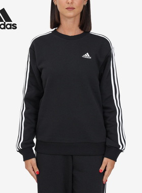 Adidas/阿迪达斯正品2025秋季款女士圆领套头耐穿卫衣HZ5744