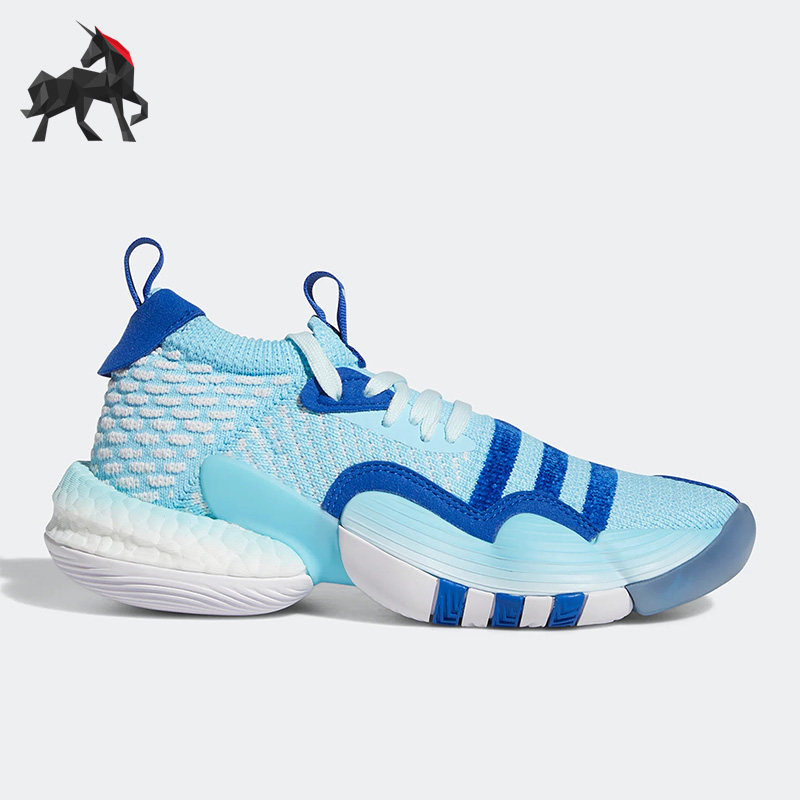 Adidas/阿迪达斯正品特雷杨2代FROZONE男童低帮透气篮球鞋 H06488