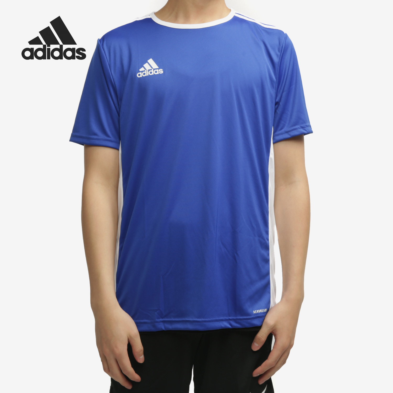 阿迪达斯男子足球运动短袖