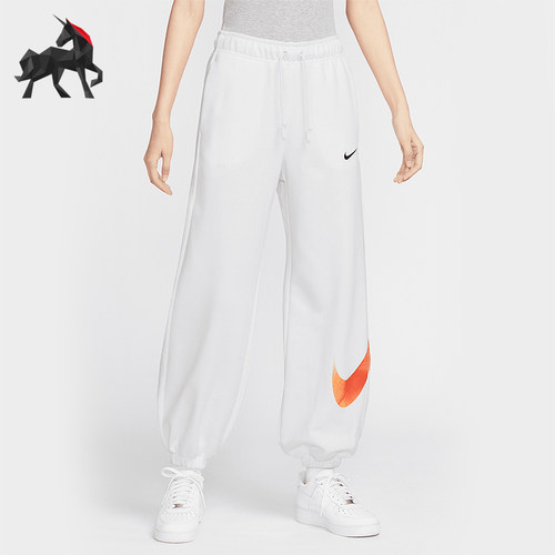 Nike/耐克正品Sportswear女士中腰针织透气经典长裤IF0394-100