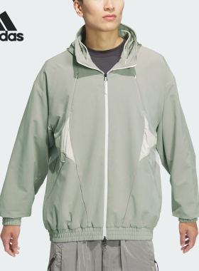 Adidas/阿迪达斯正品新款男士梭织立领运动休闲外套JL9936