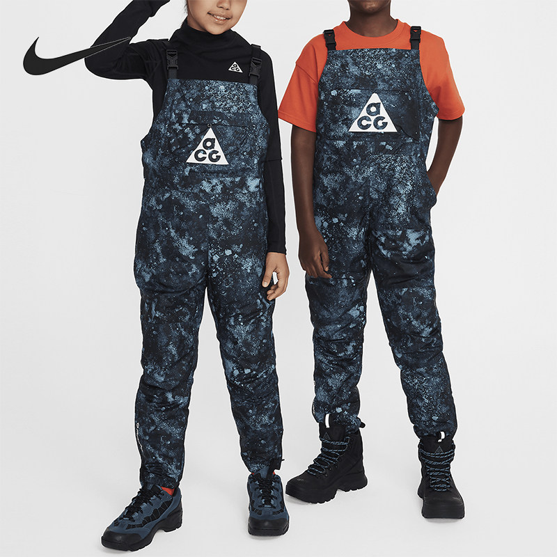 Nike/耐克正品Therma-FIT大童休闲印花运动日常背带裤FV0416-464