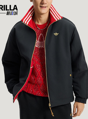 Adidas/阿迪达斯正品三叶草男士潮流新年款保暖双面棉服KT0639