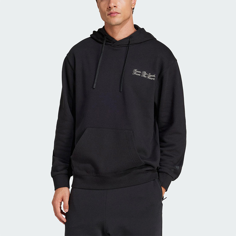 Adidas/阿迪达斯正品2025春秋款男士经典针织宽松足球卫衣JF0577