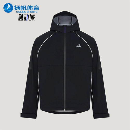Adidas/阿迪达斯正品男士拒水防风宽松休闲夹克外套KY4900