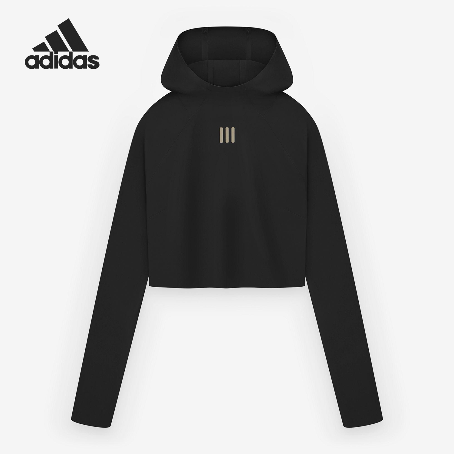 Adidas/阿迪达斯正品新款女士紧身连帽运动卫衣套头衫IN5899
