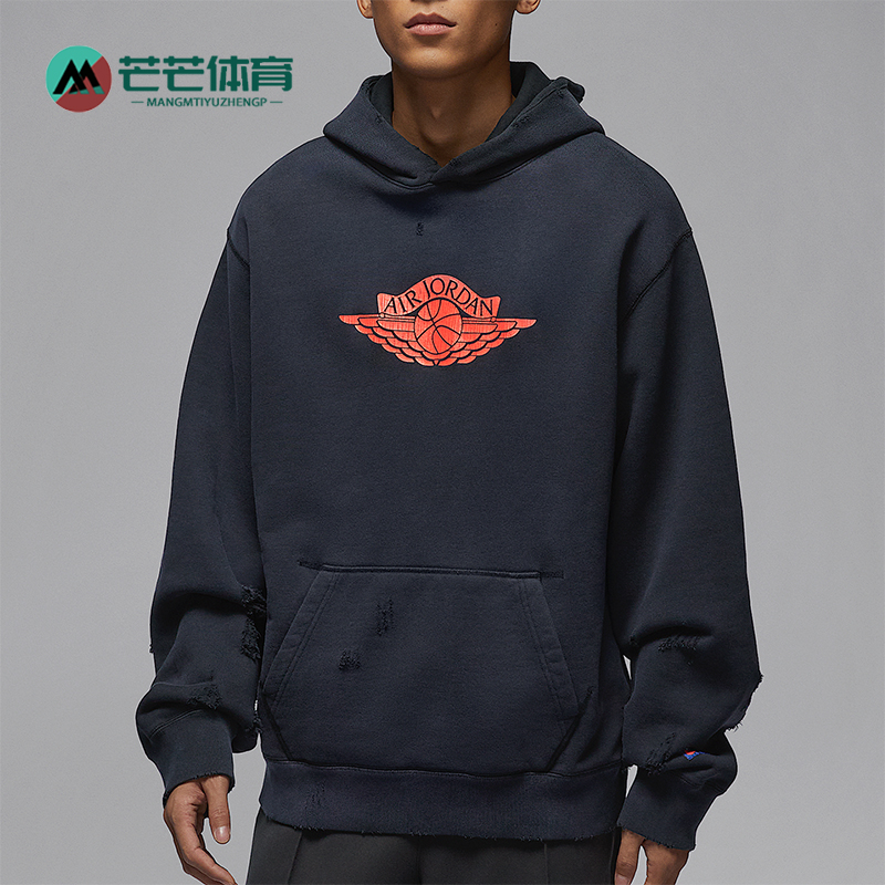 Nike/耐克正品JORDAN男士运动宽松连帽经典卫衣套头衫IB3004-010