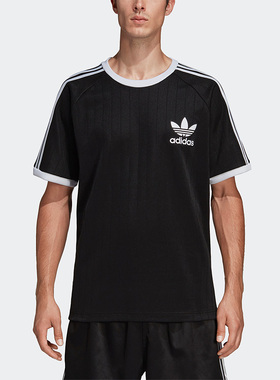 Adidas/阿迪达斯正品夏季新款三叶草男子运动休闲短袖T恤DV1621