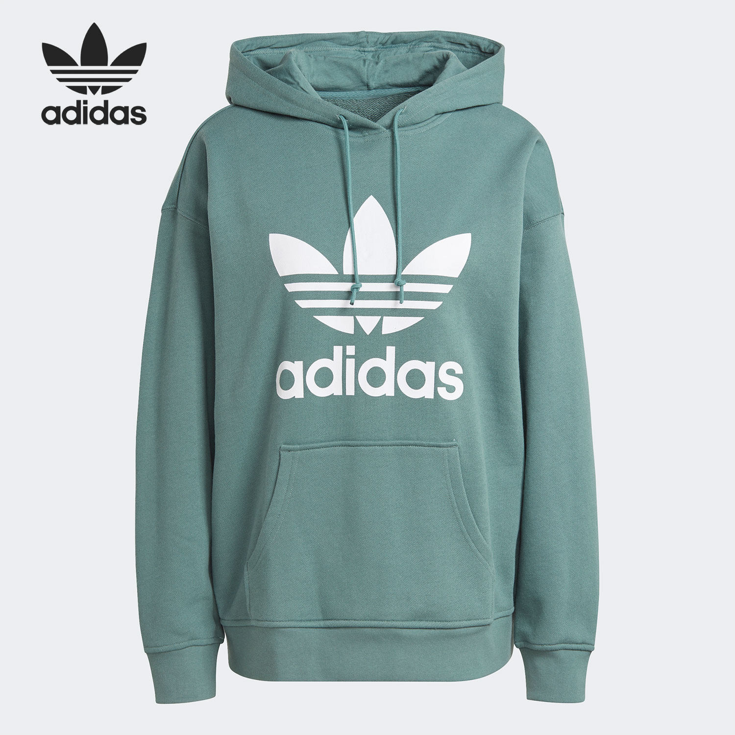 adidas/阿迪达斯官方正品三叶草女子运动休闲连帽套头卫衣 gn2954