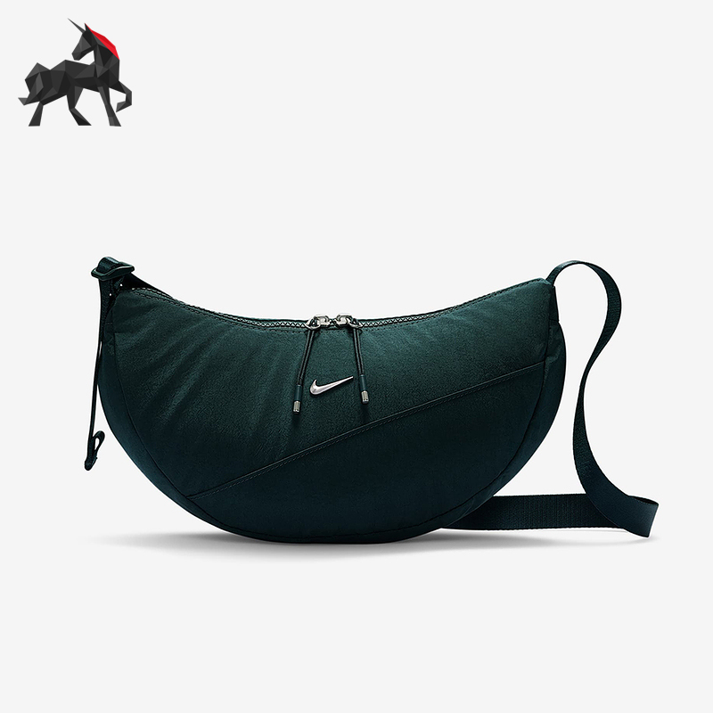Nike/耐克正品2025新款男女经典新月形便携斜挎背包HQ4370-390