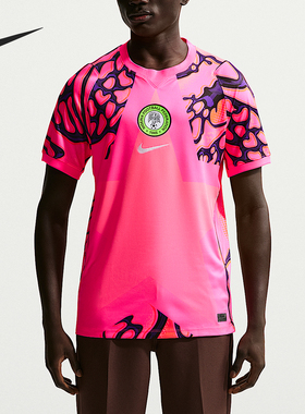 Nike/耐克正品尼日利亚队男士圆领透气足球运动印花T恤IB5313-645