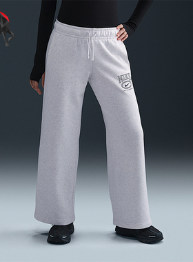 Nike/耐克正品Sportswear女士宽松针织日常直筒长裤HJ0870-051