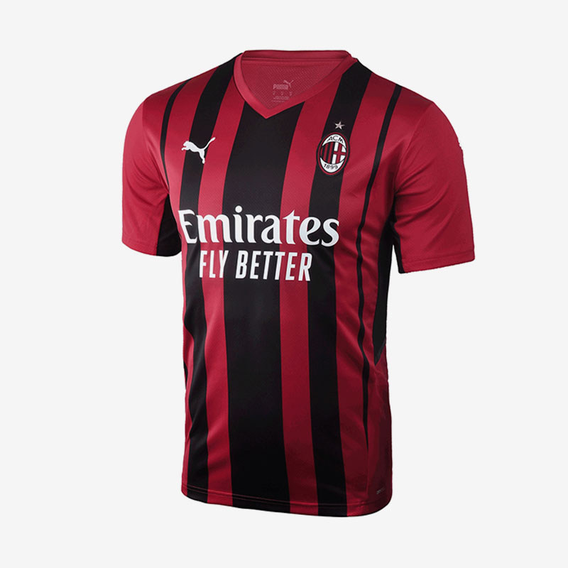Puma/彪马正品AC米兰主场球迷版男士透气训练足球服短袖球衣