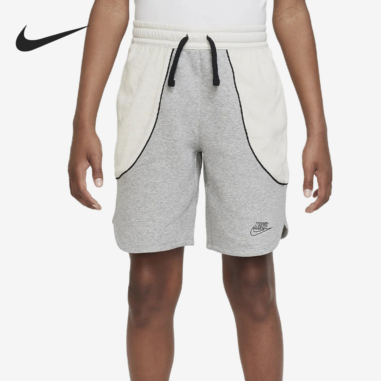 Nike耐克正品大童系带休闲运动轻便舒适日常出行短裤FD3166-063