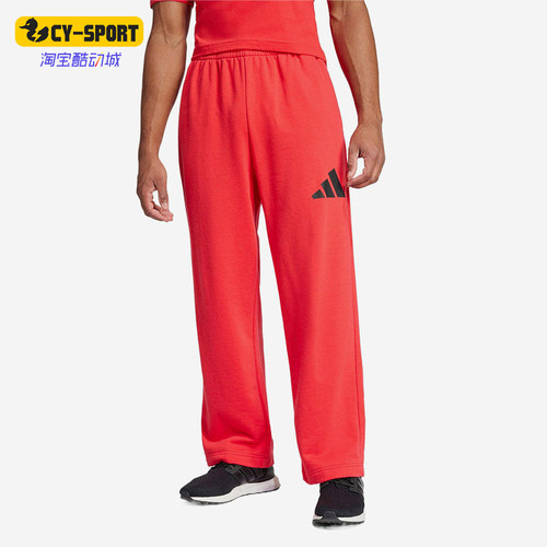 Adidas/阿迪达斯正品ESSENTIALS直筒男红色经典休闲休闲裤JF3601