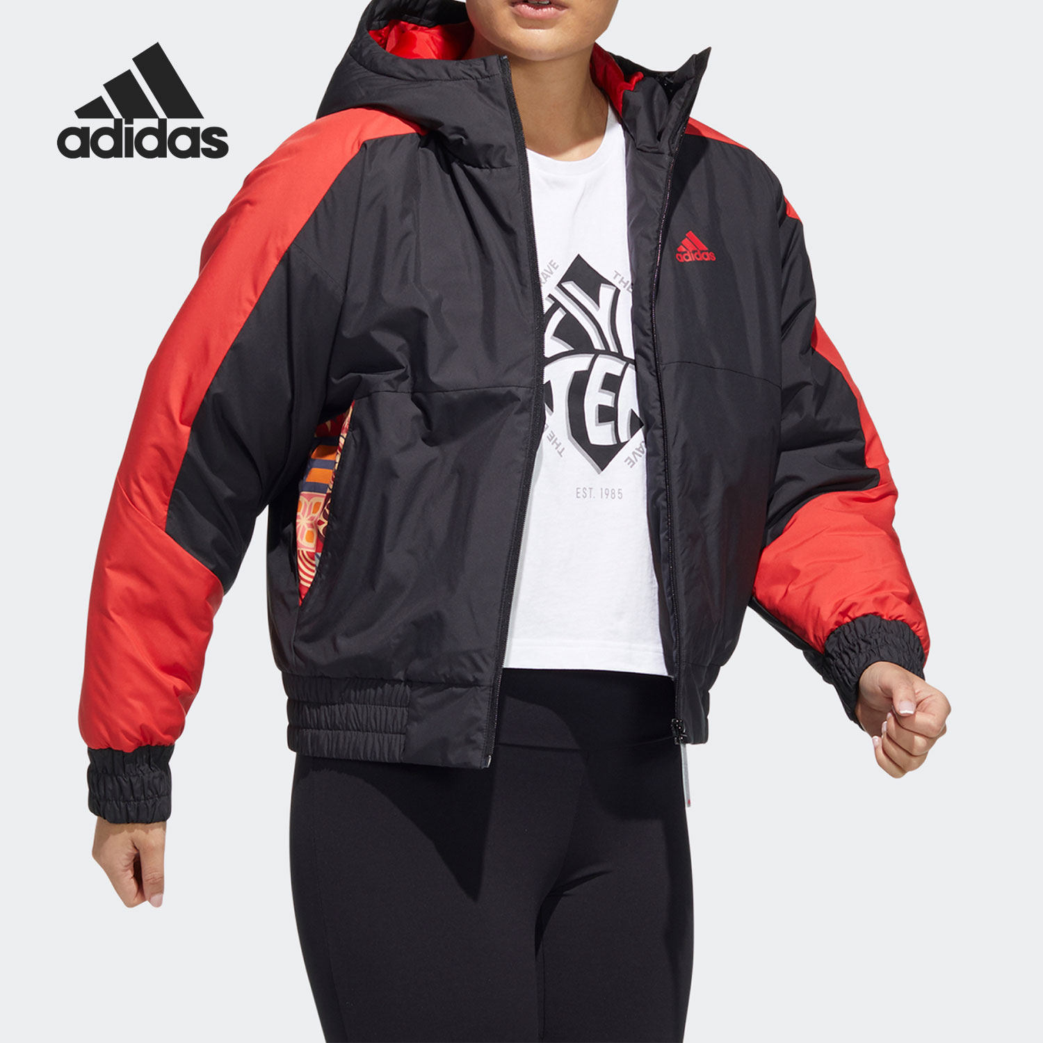 Adidas/阿迪达斯官方正品当季女子舒适耐磨CNY新款保暖棉服HI3266,运动服/休闲服装,运动棉衣,淘宝优惠券,粉丝福利购,淘宝优惠卷