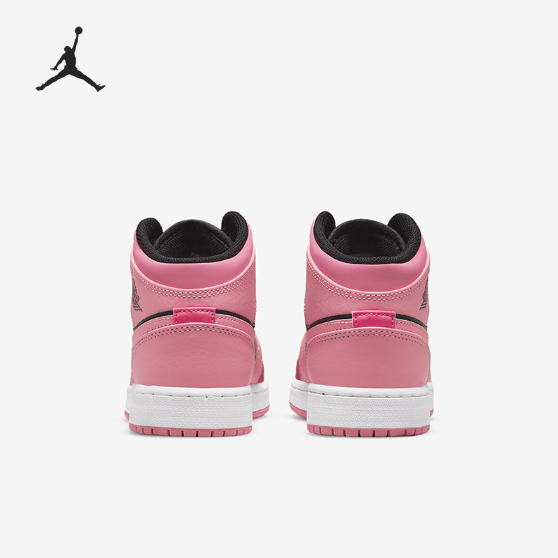 Nike/耐克正品Air Jordan 1 Mid GS女子大童运动鞋554725-662