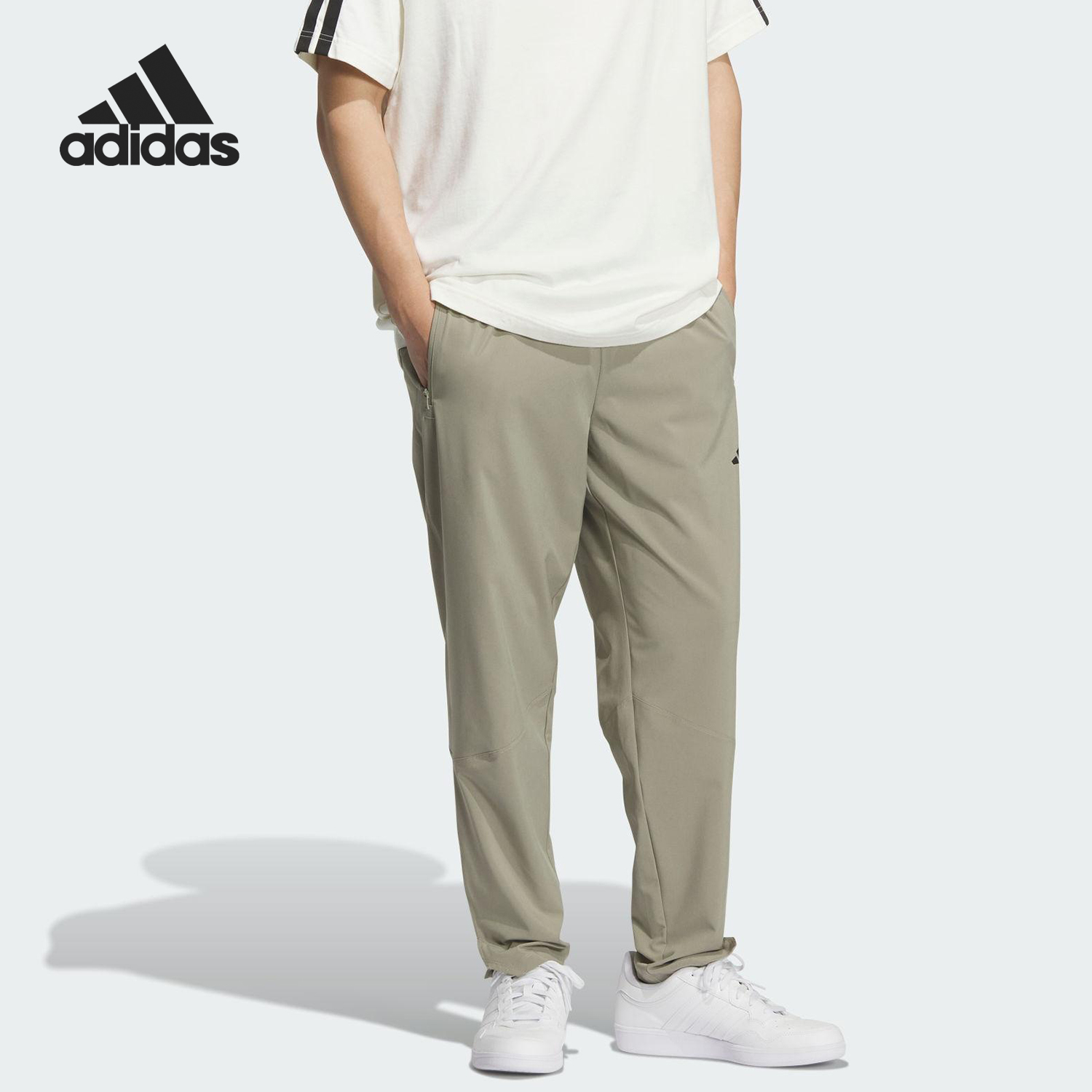 阿迪达斯男士户外收腿运动长裤