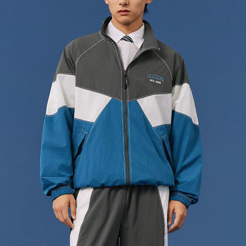 Skechers/斯凯奇正品春秋款男女同款休闲刺绣梭织外套L225U009