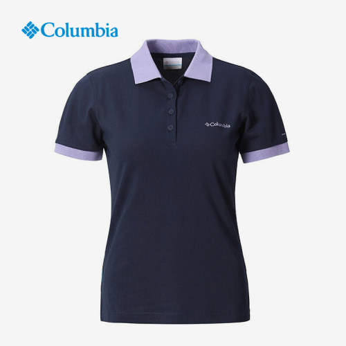 Columbia哥伦比亚正品女子户外吸湿干爽翻领POLO衫短袖T恤 PL3107