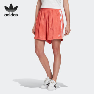 SHORT女子休闲运动短裤 Adidas SATIN 三叶草 FM2631 阿迪达斯正品