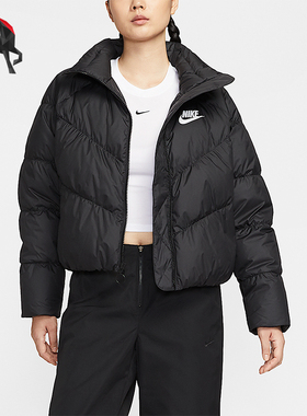 Nike/耐克正品冬季女士短款立领保暖运动休闲羽绒服IB2964-010