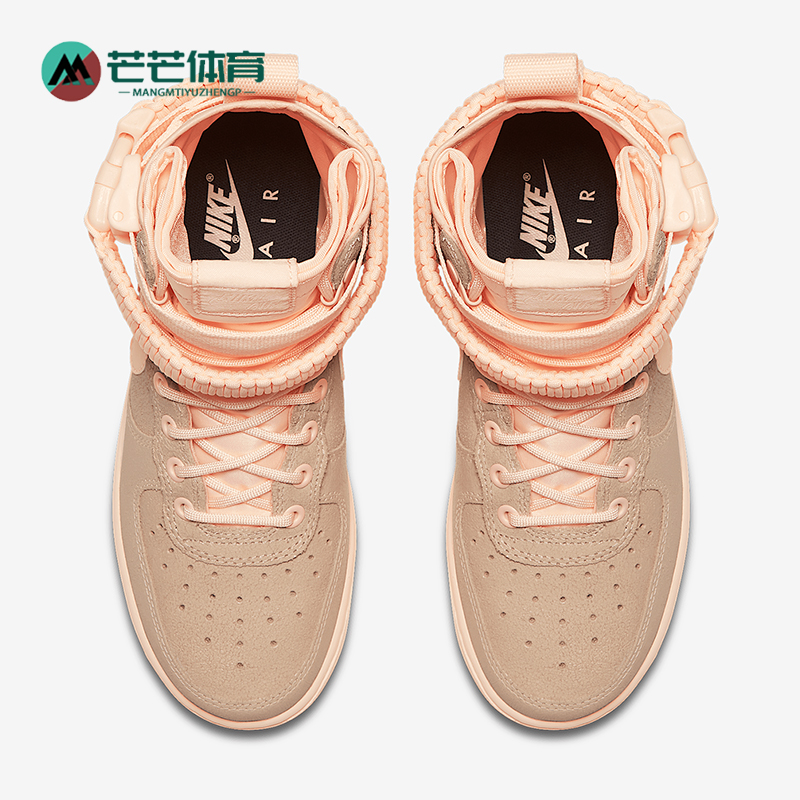 Nike/耐克正品SF-Air Force 1女士拼接搭扣板鞋857872-800