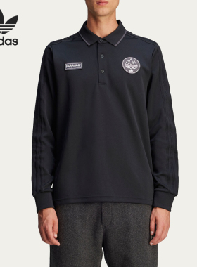 Adidas/阿迪达斯正品三叶草男士宽松运动翻领POLO衫JE6081