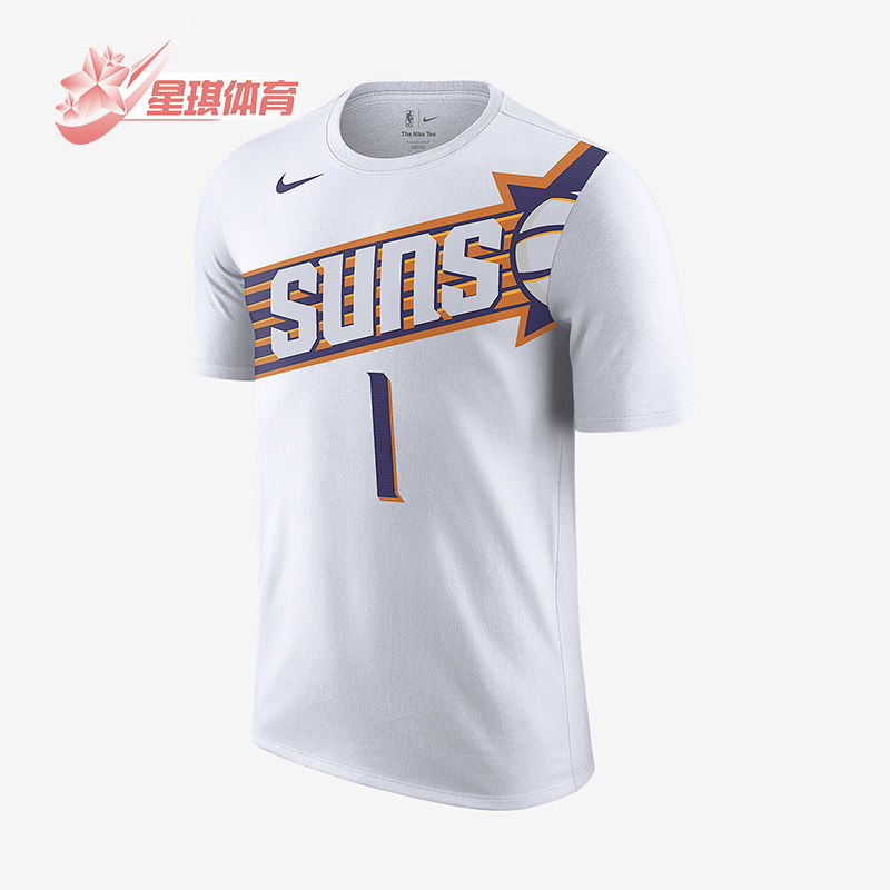 Nike/耐克正品Devin Booker男士休闲运动透气图案短袖FD9807-109