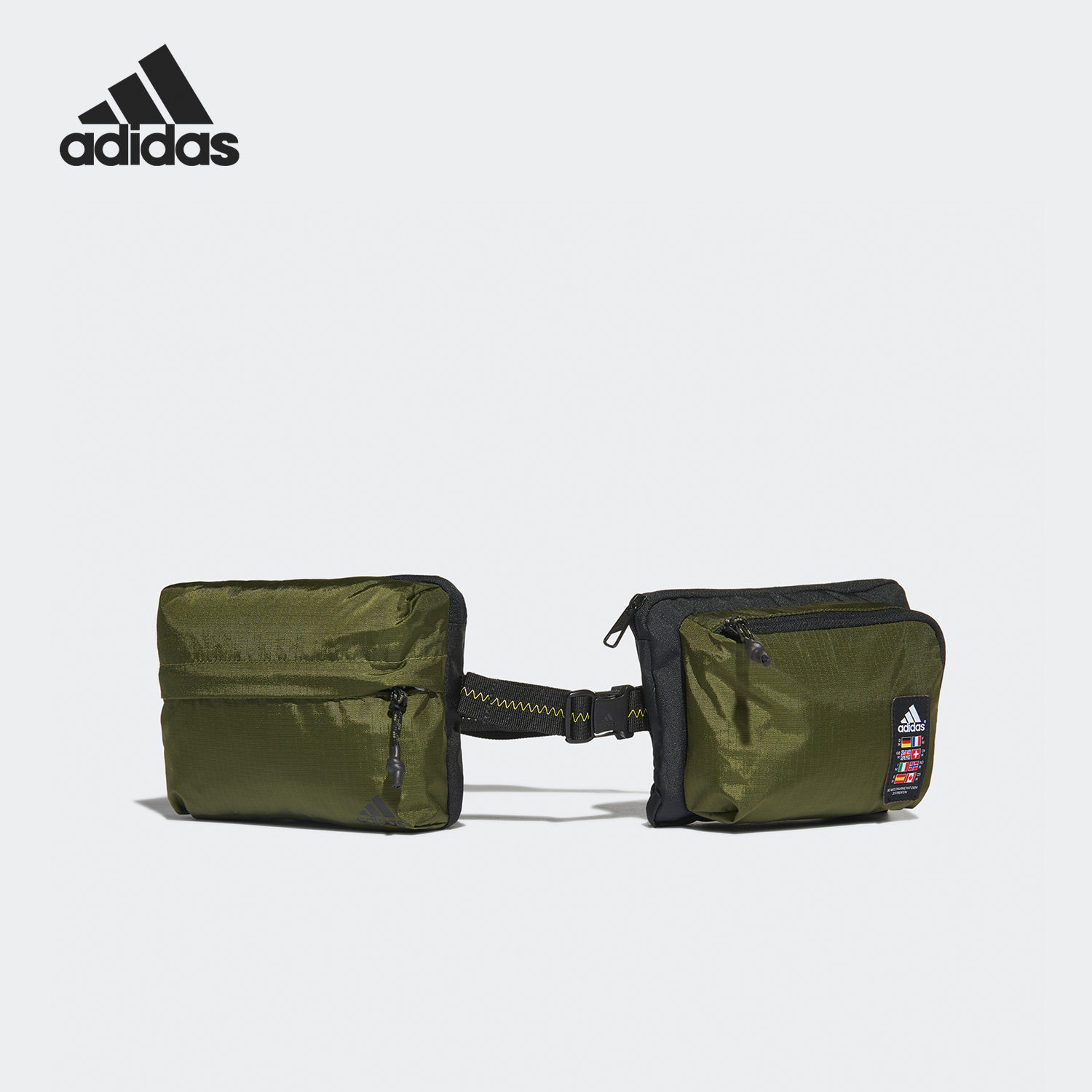 Adidas/阿迪达斯正品当季新款男女同款训练运动腰包GH7208