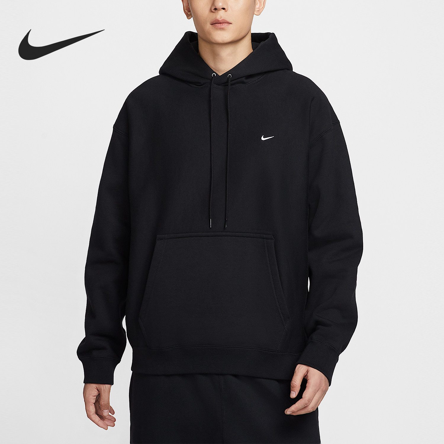 Nike/耐克官方正品Solo Swoosh男士加绒套头连帽卫衣HV1083-010,运动服/休闲服装,运动卫衣/套头衫,淘宝优惠券,粉丝福利购,淘宝优惠卷