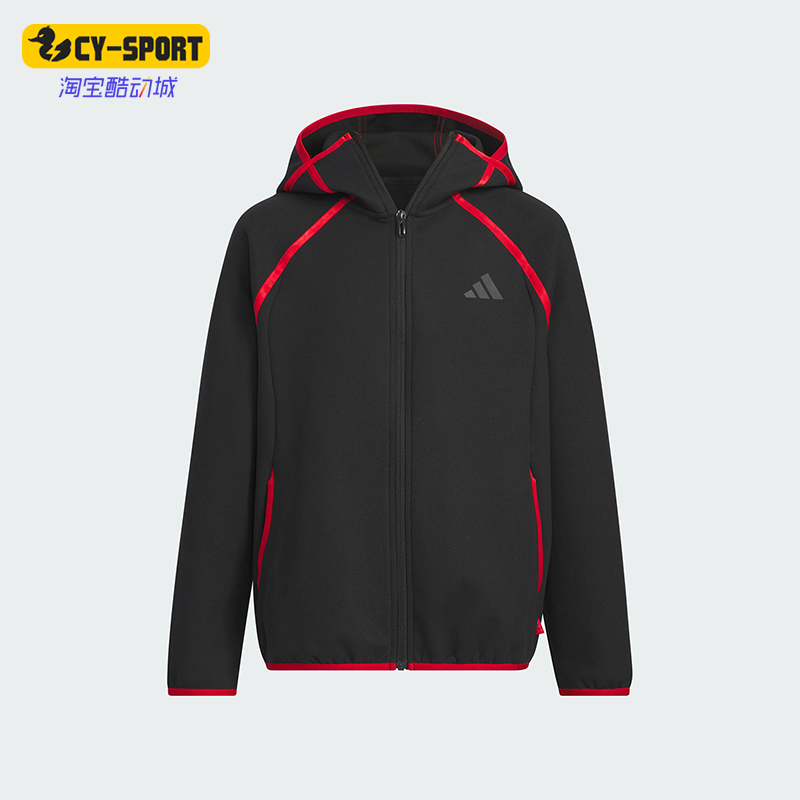 阿迪达斯大童拼接户外耐穿外套