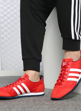 Adida/阿迪达斯正品neo男女春运动轻便透气红色运动休闲鞋DB0463