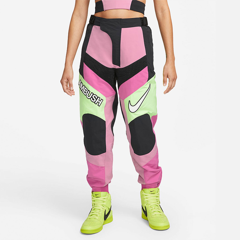 Nike/耐克正品AMBUSH女士休闲运动拼接摩托时尚长裤CW8001-623