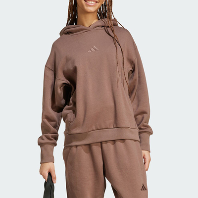 阿迪达斯女士复古宽松连帽卫衣