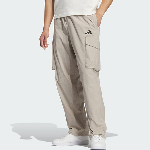 Adidas/阿迪达斯正品2025夏季男士耐穿运动梭织透气工装裤KF2482