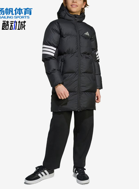 Adidas/阿迪达斯正品FutureIcons新款儿童经典黑白色棉服JW2478