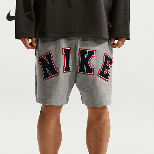 Nike/耐克正品Life男士宽松松紧腰印花运动短裤IF2236-063