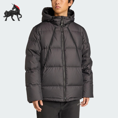 Adidas/阿迪达斯正品GOOSE DOWN JACKET男士休闲防风羽绒服JV6210
