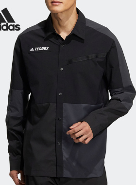 Adidas/阿迪达斯正品TERREX男子春季户外运动长袖衬衫HE5205